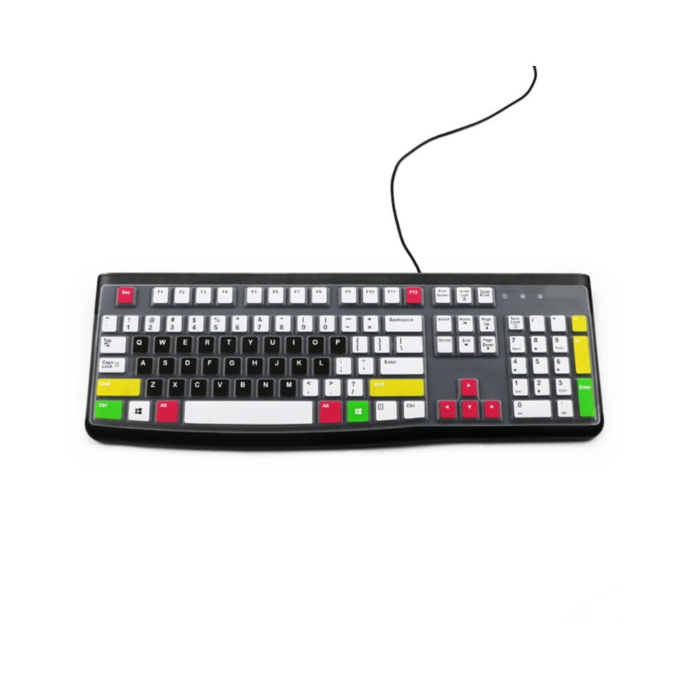Dustproof Waterproof Transparent Silicone Keyboard Cover Skin Protectors For Compatible With Logitech K120 Mk120 Corded Keyboard Accessories 9496895168696