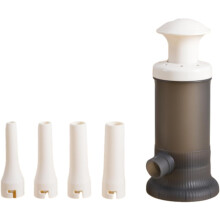 Manual Sausage Stuffer Machine, 4 Widths, Gray – Compatible with Home & Outdoor Use