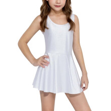 Girls sequin sleeveless tank jumpsuit dress silver