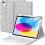 iPad 11th Gen (A16) & 10th Gen Case with Detachable Bluetooth Keyboard, Pencil Holder, Multi-Angle, Silver – compatible with iPad 1