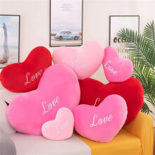 Coussin en forme de cœur pour la Saint-Valentin, peluche douce 15 cm