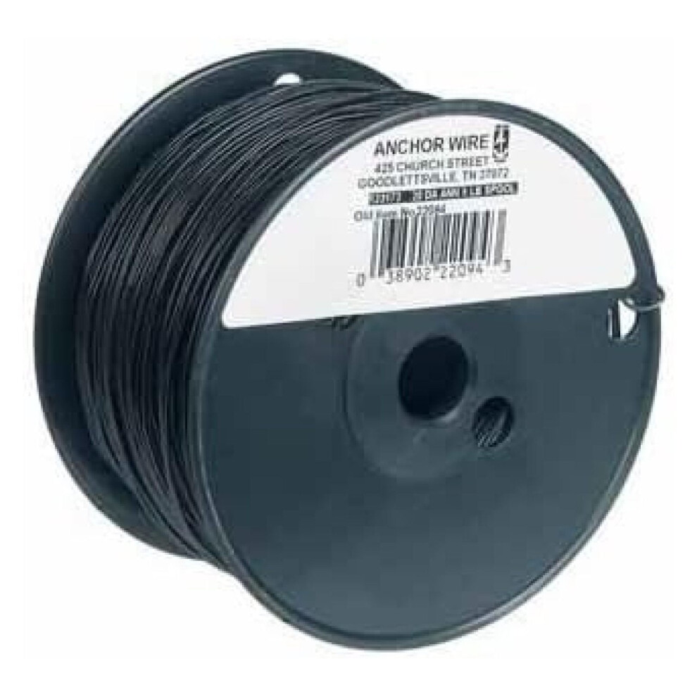 Mechanics Wire, 20 Gauge, 1540 Ft Black Annealed Steel, 5 Lb Roll - Soft Temper, Dark Annealed, Versatile Craft & Industrial Use 9496895170989