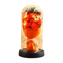 Valentines Rose Gifts For Her Flower Gifts For Women Rose In Glass Dome Light Up Eternal Roses Birthday Gifts For Mom Anniversary Eternal Rose Gift