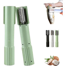Electric Coconut Grater Machine, Handheld Scraper & Shredder, Stainless Steel, Waterproof, Long Battery Life (Green)