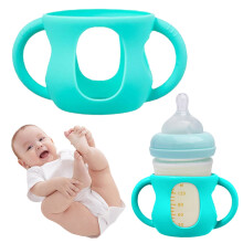 Dinnerware Sets,Silicone Glass Baby Holder Easy Grip Drop Shockproof