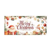 Grande bannière festive « Joyeux Noël » pour décoration de fêtes intérieures et extérieures, à accrocher à une vitrine, un mur ou une