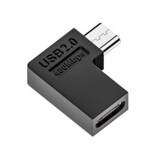 Micro-USB-Adapter, 90-Winkelstecker auf USB-C-Buchse