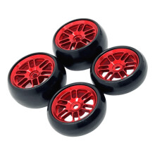 4 piese RC mașină anvelope simulare roți aluminiu jantă durabilă upgrade pentru 1/24 Micro-b model DIY entuziaști
