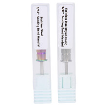 Nagelfreesbit met roestvrijstalen doorn – Compact, warmteafvoerend en duurzaam voor pedicure en manicure.