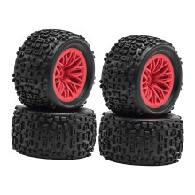 4 piese RC auto anvelope RC jantă piese de schimb material cauciuc de înaltă performanță pentru camion granit 1:18Scale4WD