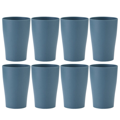 Σετ 8 ποτηριών από άχυρο σιταριού 12oz, επαναχρησιμοποιήσιμα και άθραυστα ποτήρια,