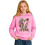 Moletom com capuz infantil estampado, modelo casual com bolso. 1