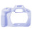 Capa protetora de silicone macio para câmera, resistente a arranhões, emborrachada, na cor violeta. 1