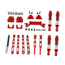 Stoßdämpfer-Verbindungsstangen-Vorderachsen-Fixierungssatz, Metallteile-Upgrade für verbesserte Kletterfähigkeit, 1/12 RC Crawler