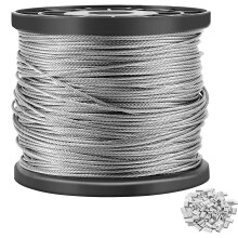 Stainless Steel Wire Rope 400 ft 1/16 inch 77