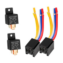 Autorelais met kabelboom, JD2912-1Z-12VDC80A12V5Pin5Wire Heavy Duty, High