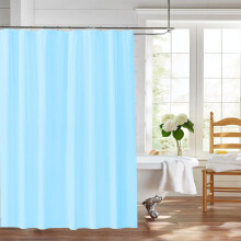 Doublure de rideau de douche en plastique résistant – Imperméable, anti-moisissure, 180 x 180 cm, compatible avec les douches standard –
