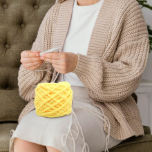 Hilo acrílico teñido a mano - Lana gruesa para tejer suéteres, bufandas y proyectos de manualidades DIY. Fibra que cambia de color. Ovillo de 100