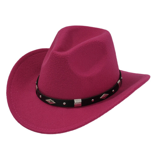 AWZXDE Κομψό Unisex Καπέλο Cowboy με Μεταλλικό Στυλ για Συναυλίες, Εκδηλώσεις και Ρούχα