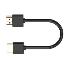 Câble miniature HDTV vers HDTV à profil bas, sortie vidéo 4K/1080p 3D HDMI 2.0 pour appareils multimédias