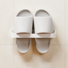 Porte-chaussons de salle de bain, étagère murale pour chaussons, étagère de rangement pour chaussures sans perçage, support à chaussures