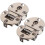 Minkissy2Pcs Πτυσσόμενος μεντεσές από κράμα ψευδαργύρου, στρογγυλός, με αργό κλείσιμο 1