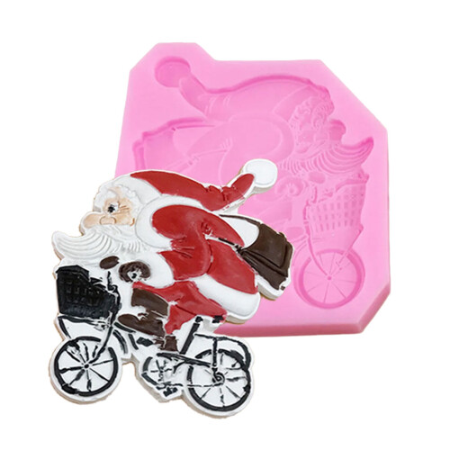 Santa Face Candy Mold Silicone Craft Tool Flexible Quick for Cupcake Decorations