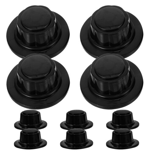 Minkissy10pcs Καλύμματα παξιμαδιών ανεμιστήρα ABS με ασφαλή στερέωση ανταλλακτικά για