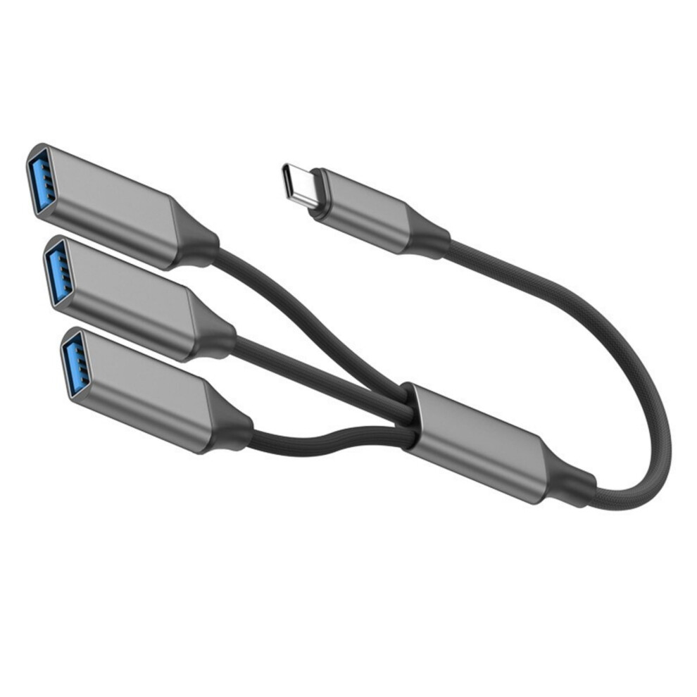 Usb-C To 3-Port Usb 2.0 Hub Adapter Braided Cable 962125055917