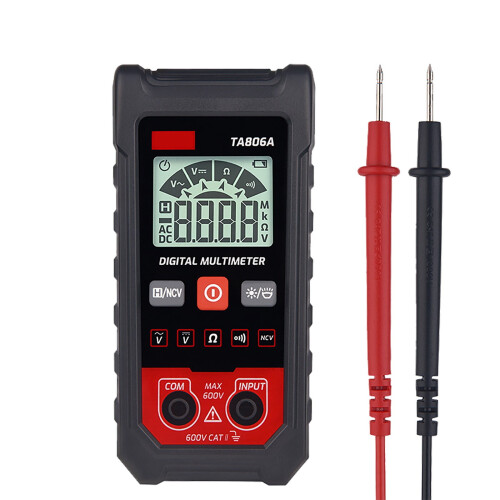 Smart Digital Multimeter with Auto Ranging, AC/DC Voltage, Large HD Screen – Compatible with Standard Test Leads