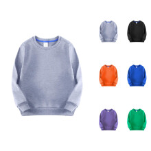 Toddler Kids Baby Boys Girls Crewneck Pullover Thicked Lined Sweatshirt Children's Solid Plush Babies Colorful Tops Coat