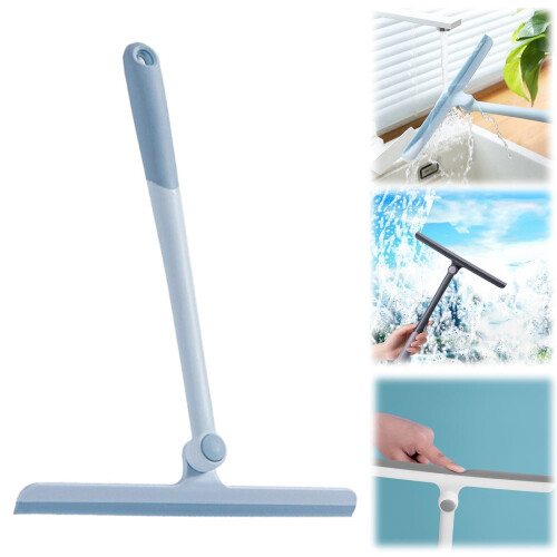 360 Glass Scraper Bathroom Wall Window Cleaner Tool, Shower Squeegee for Tile Surfaces