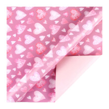 Cute Cartoon Print Pink Gift Wrapping Paper Colorful Holiday Birthday Party DIY Craft Paper for Girls Presents Valentine's Day