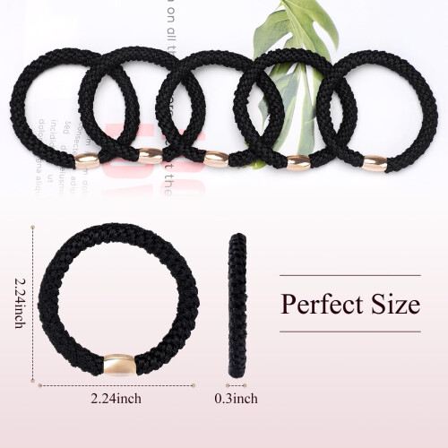 Confezione da 15 elastici per capelli spessi