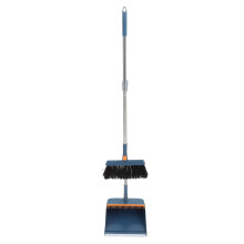 Multi-Color Upright Dustpan and Broom Set with Ergonomic Handle for Efficient Home and Office Cleaning