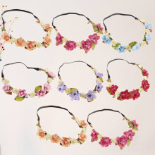 Ensemble de 8 bandeaux en tissu à motifs floraux pour bébés filles