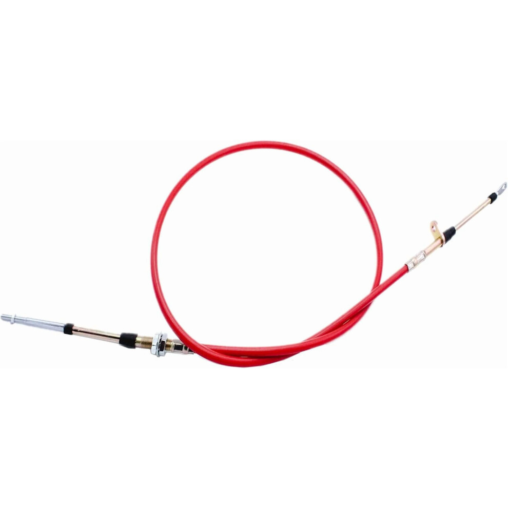 Transmission Shifter Cable 80833, 5Ft, Compatible With B&M Af72-1002/Bmm-80833, Heavy Duty, 0.375" Od Red 9555307608264