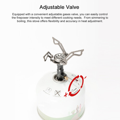 Camping Stove 2500W Foldable 76x76x80mm Silver 1