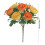 Mesterséges bazsarózsa csokor narancssárga 29,5 cm 3