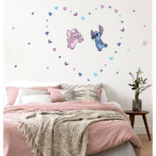 Wall Stickers - KOMAR - Stitch in Love - 50x70 cm - Reusable - Fade Resistant