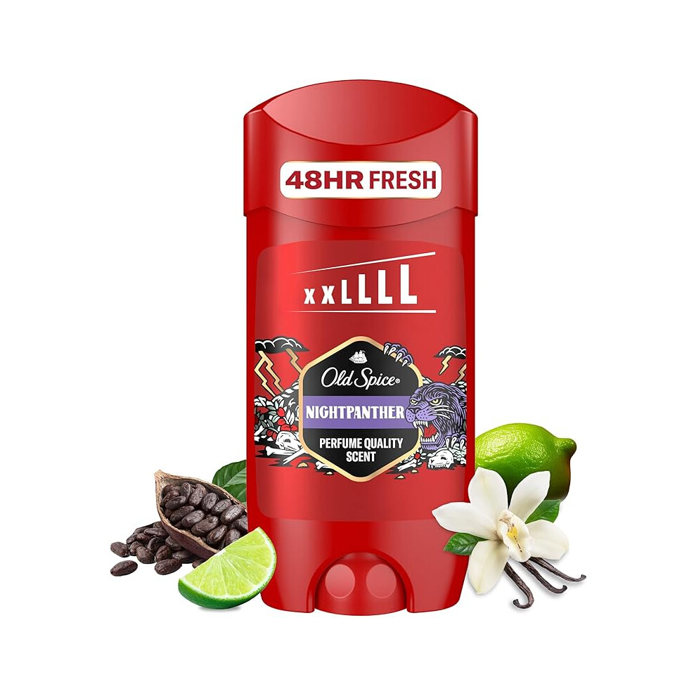 Old Spice White Night Panther Men's Deodorant Stick 85Ml Â 24/7 Freshness, Long Lasting Scent, Odour Protection, 0% Aluminium Salts, No Marks