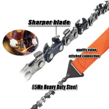 1pc Portable Survival Chain Saw Chainsaws Emergency Camping Hiking Tool Pocket Hand Tool Pouch Outdoor Pocket