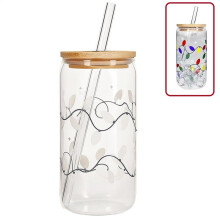 Taza de Café Reutilizable con Pajita Que Cambia de Color, Taza Navideña Que Cambia de Color, Tazas Navideñas Que Cambian de Color con Tapa.