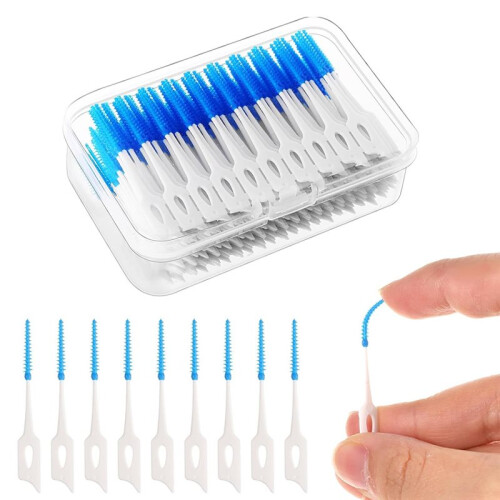 220 Unidades de Escovas Interdentais de Silicone para Limpeza Dos Dentes 1