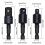 Hexagonal to Square Socket Adapter Shank Drill Adaptor Set, 4-in-1 Impact Grade Socket Adapter 8
