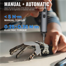 Rechargeable Electric Screwdriver Set with LED Light - 30 Accurate Bits for Mobile, PC Repair, DIY Hand Tools Kit