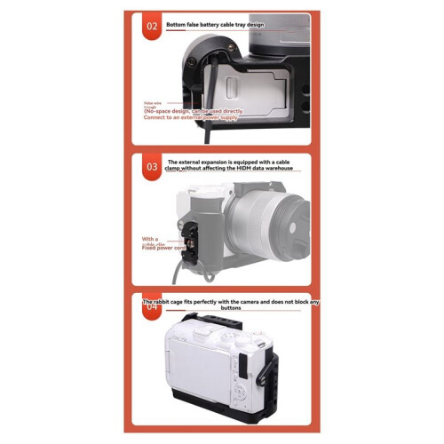 For   R50V Camera Rabbit Cage Micro-Single Quick Release Plate Stabilizer Video Vertical Photography Accessories 1