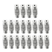 20 Stück Messing-Schraubverschlüsse, Schmuckverbinder, Messing-Kordelendkappen, Schraubverschlüsse, Zubehör für handgefertigte Schmuckarmbänder