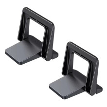 2 pezzi di gambe di supporto pieghevoli regolabili per laptop, supporto portatile per notebook con sistema di raffreddamento, piedini e staffa
