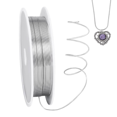 Iron Wire for Jewelry Making 0.5mm  3.2 FT